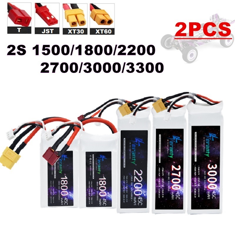Drone Battery 4S - 2 sztuk 7.4V Lipo 2S bateria