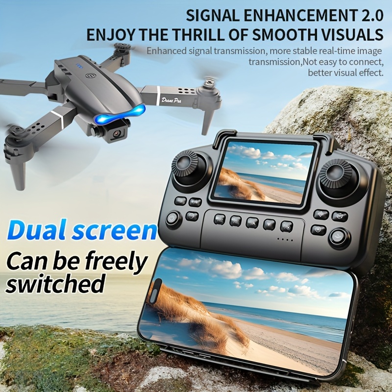E99 PRO MAX – składany dron z  – Drone Battery Case recenzja i cena