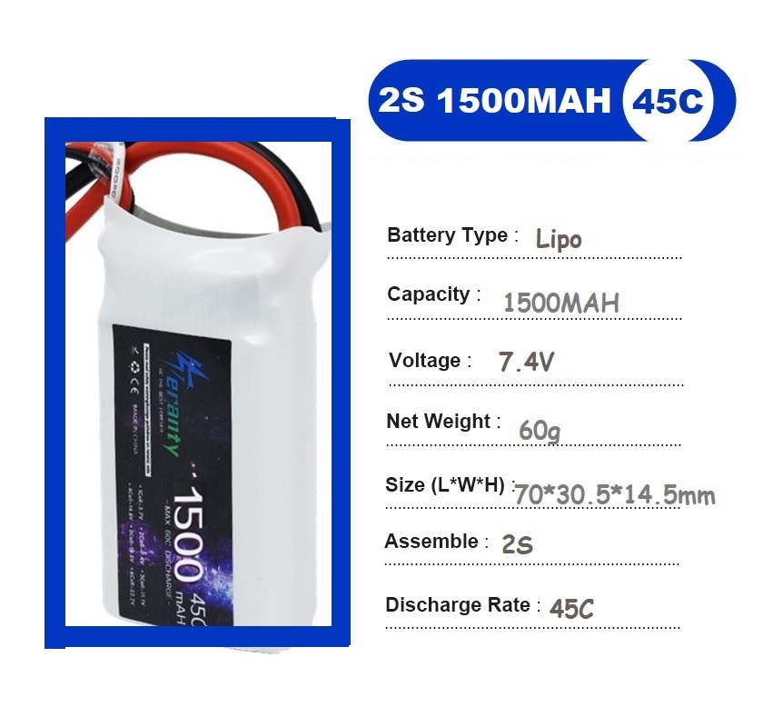 2 sztuk 7.4V Lipo 2S bateria 1 – Drone Battery 4S recenzja i cena