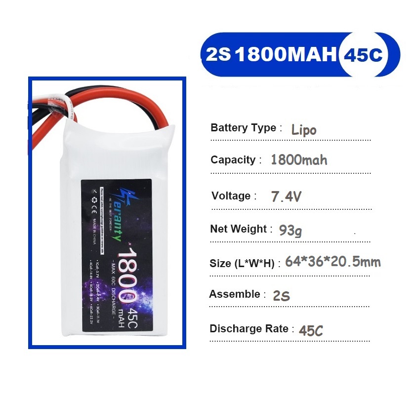 2 sztuk 7.4V Lipo 2S bateria 1 – Drone Battery 4S recenzja i cena